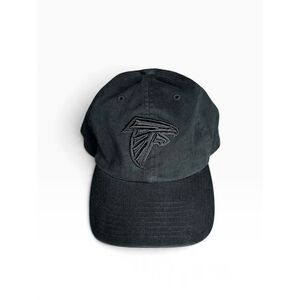 Men's NFL Atlanta Falcons Black Adjustable Baseball Cap One Size ATL